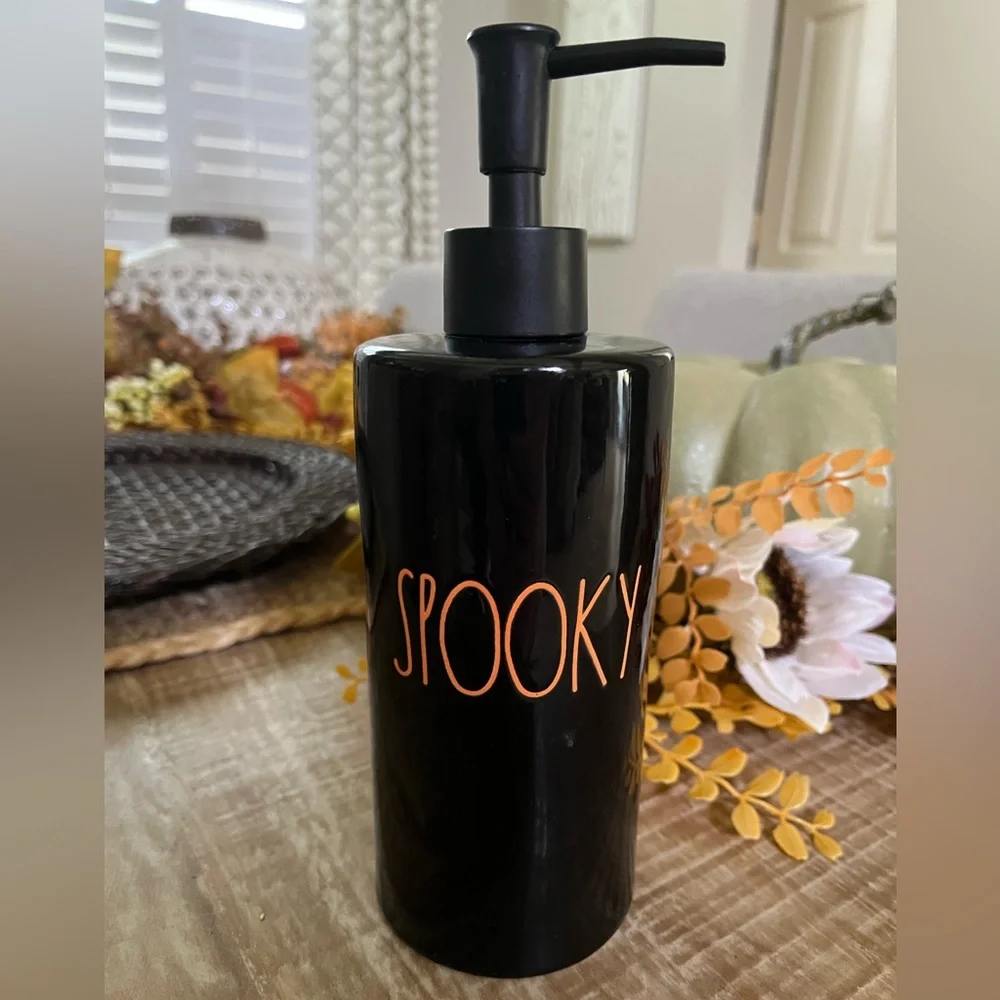 Rae Dunn Black 'Spooky' Soap Dispenser